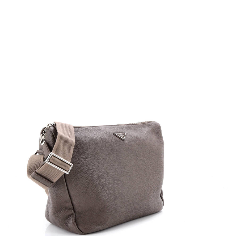 Prada Zip Shoulder Bag Vitello Daino #252907P24B - Picture 2 of 6